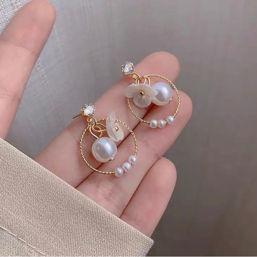 Silver earrings